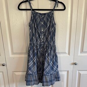 Polo by Ralph Lauren Blue Plaid Girls Dress